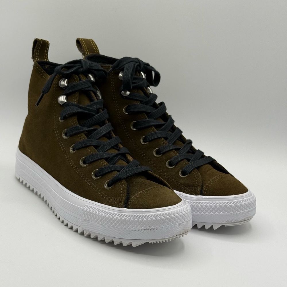 Converse Women’s Chuck Taylor All Star Hiker Hi Top 565238C Olive Green SZ 8.5 - Picture 11 of 13
